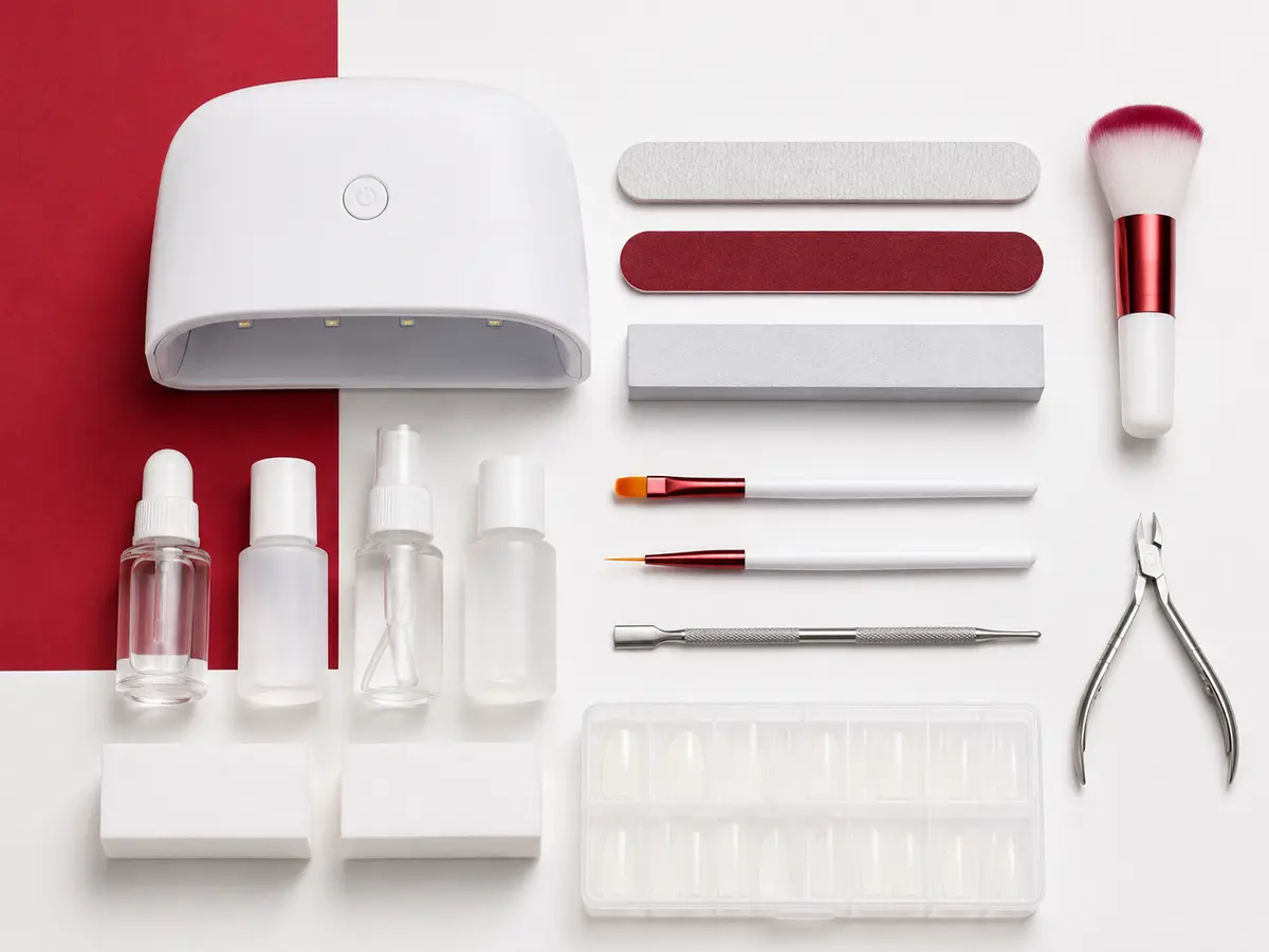 Minimal professional gel manicure supply kit