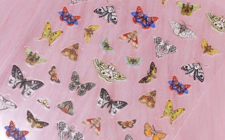 Antique Butterfly Nail Stickers for Vintage Manicures