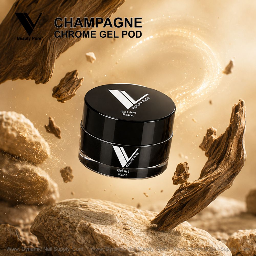 champagne metallic gel pod - 2
