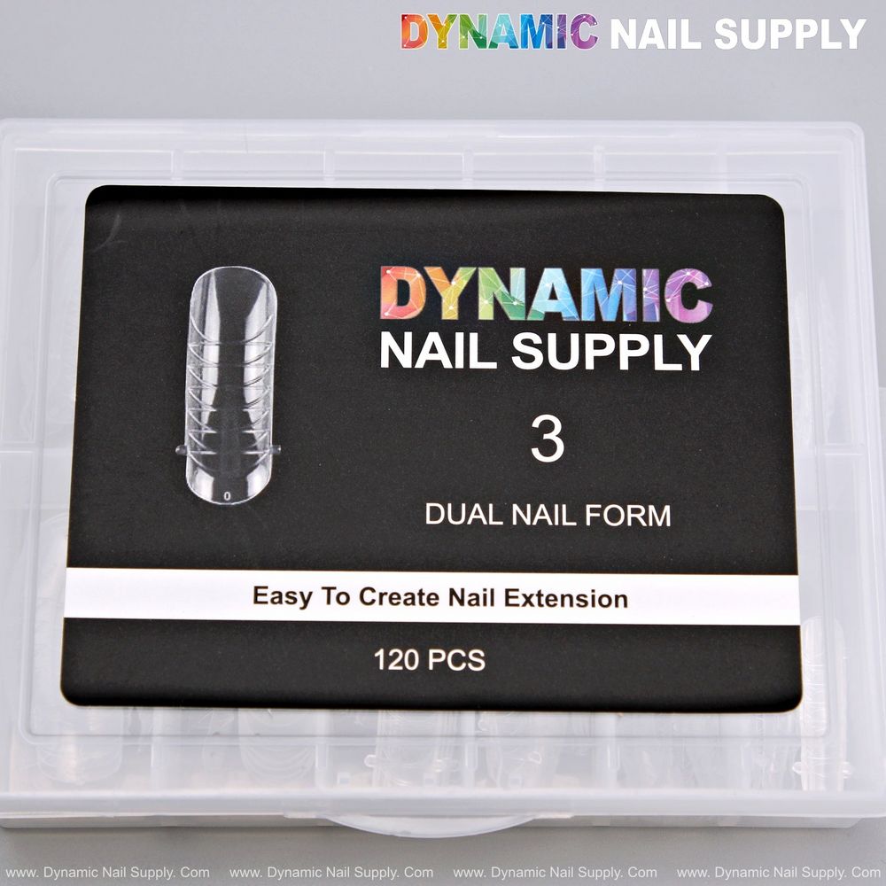 Clear dual nail forms 120pcs - 7