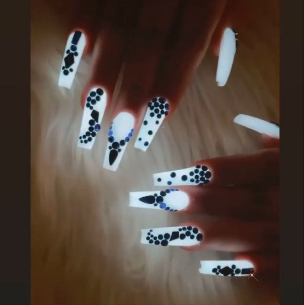 glow in the dark nail powder jars - 2