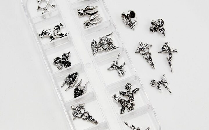Metallic Silver Nail Charms Guide for Salon Owners