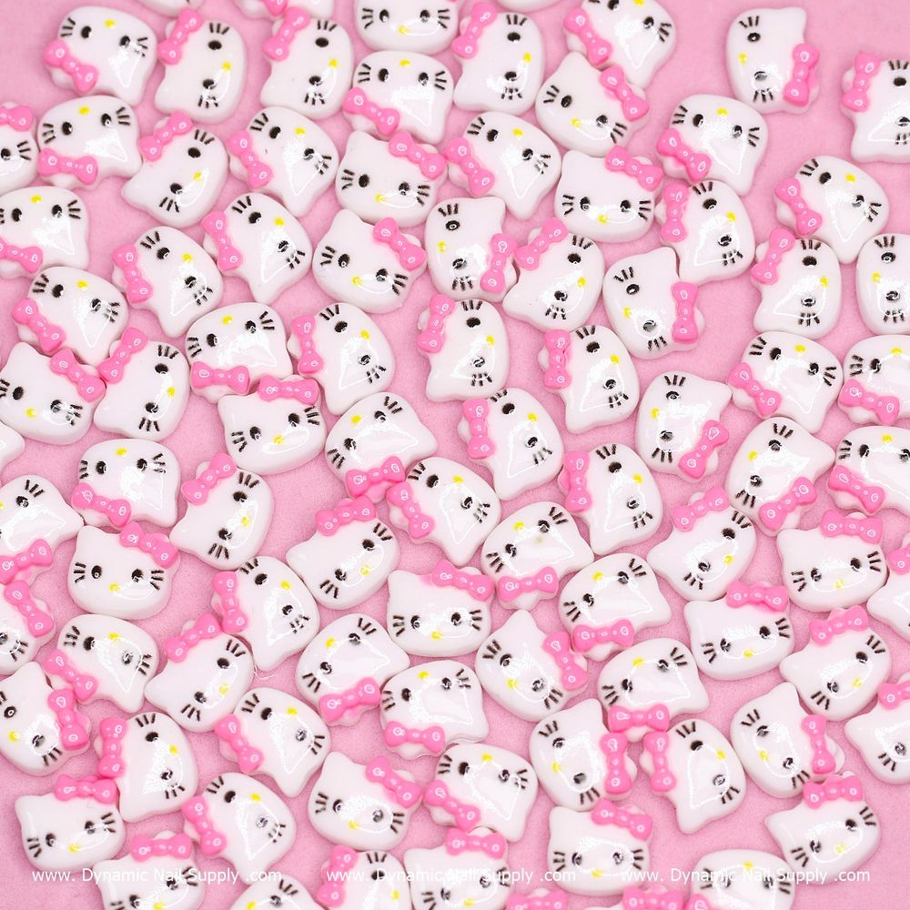 Get Salon Results with Pink Hello Kitty Nail Charms