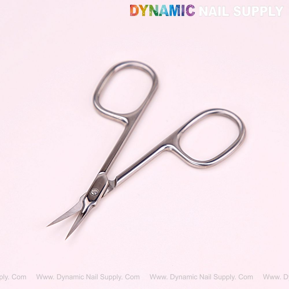 silver curved cuticle scissors - 5